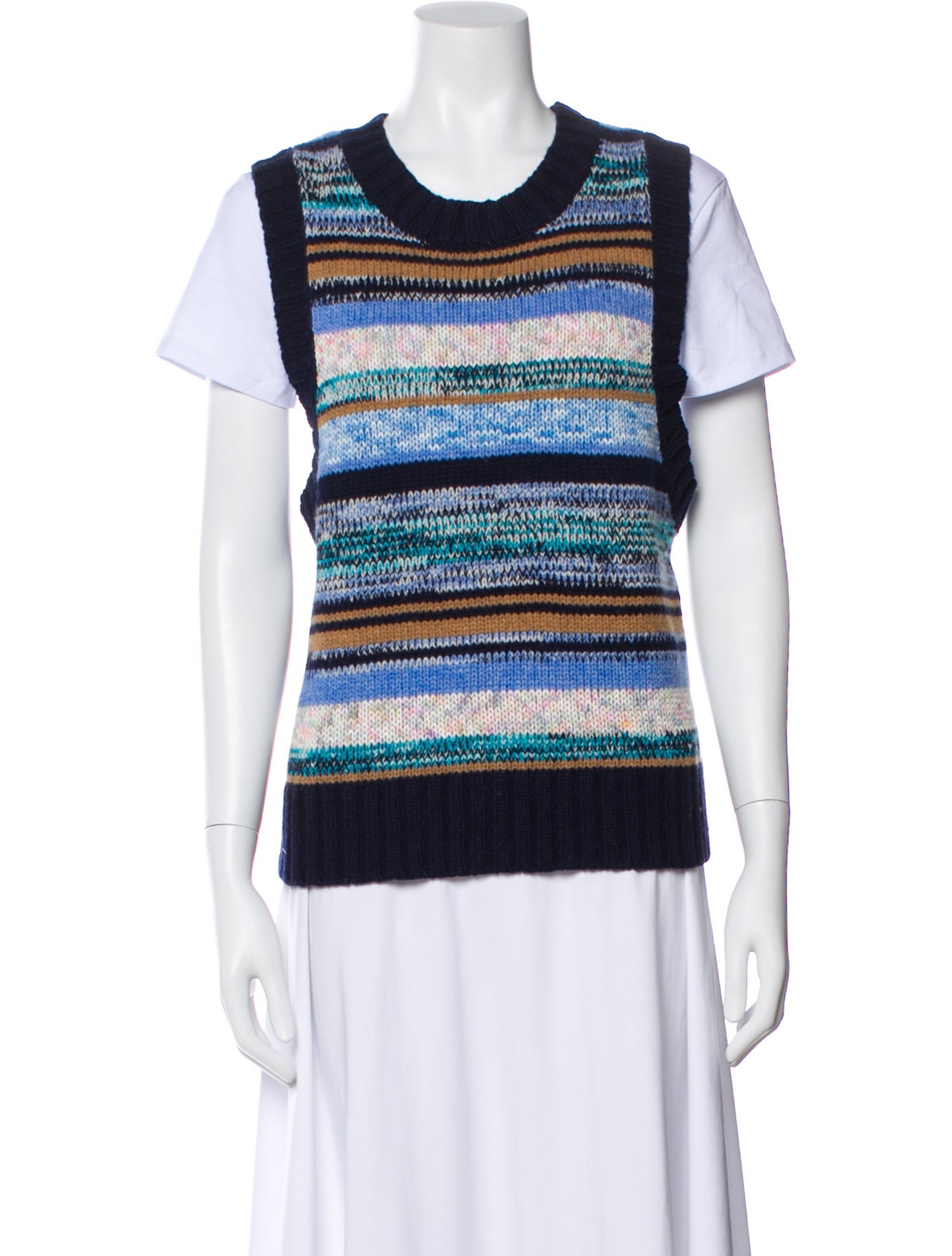 Munthe Lambswool Striped Sweater