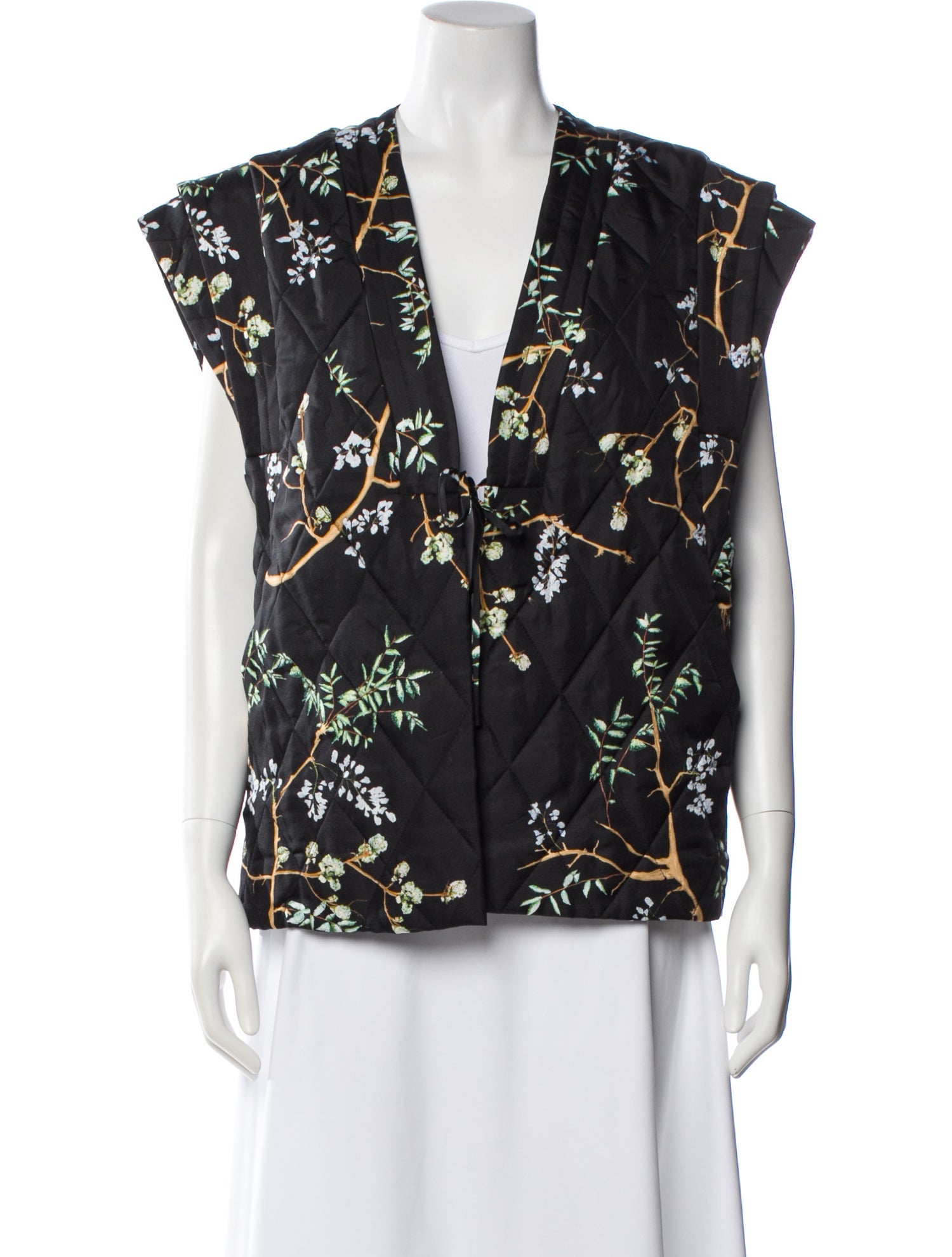 Munthe Silk Floral Print Vest