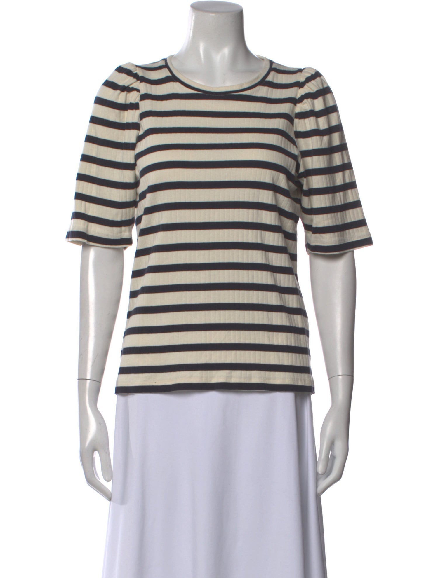 Munthe Striped Crew Neck Top