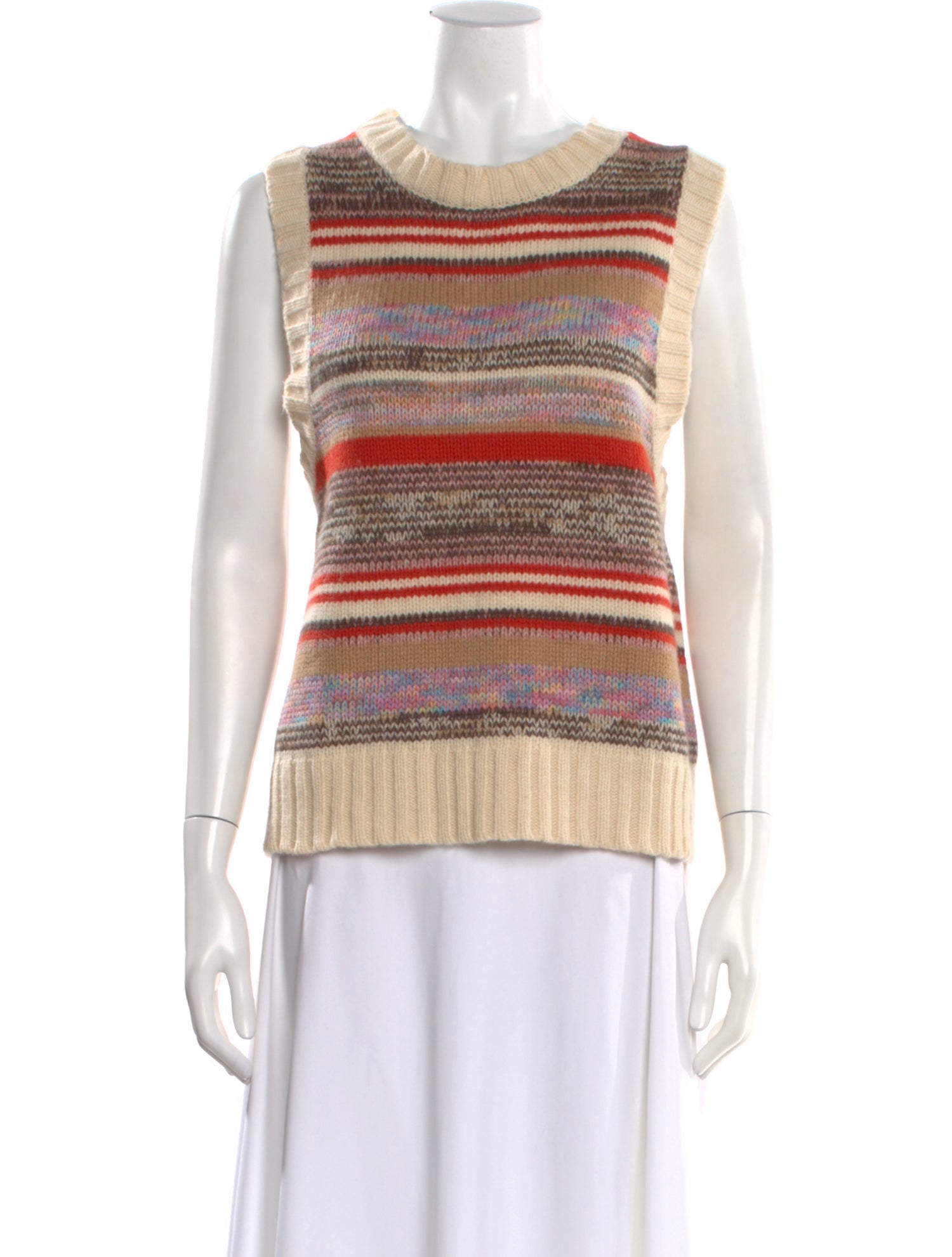 Munthe Lambswool Striped Sweater