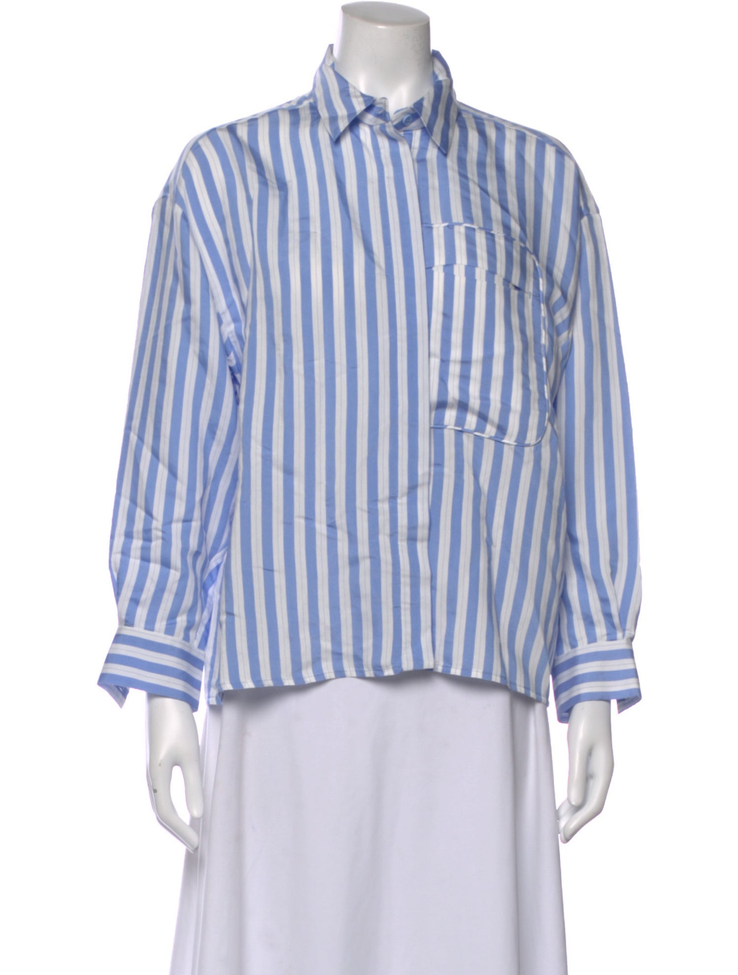 Munthe Striped Long Sleeve Blouse