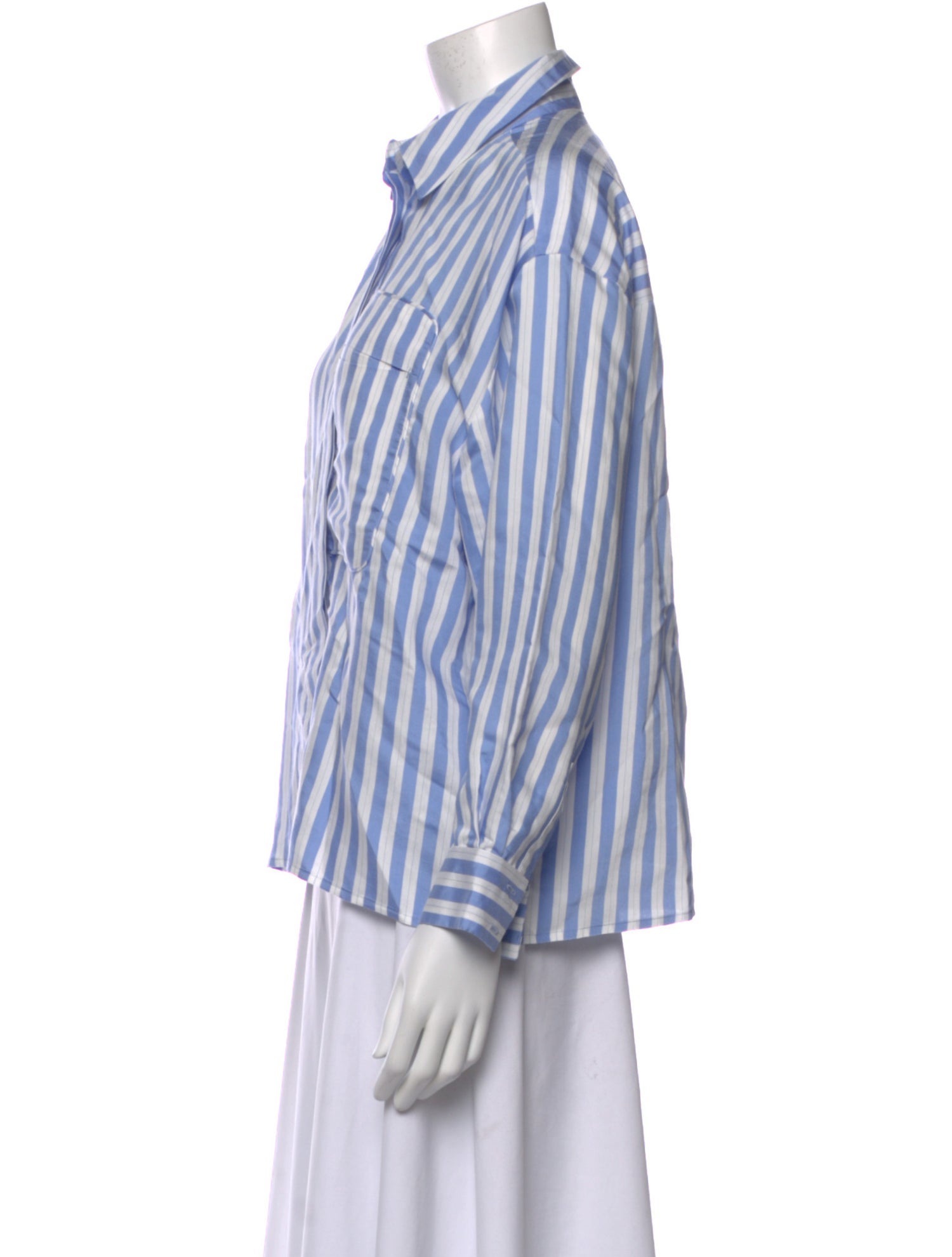 Munthe Striped Long Sleeve Blouse