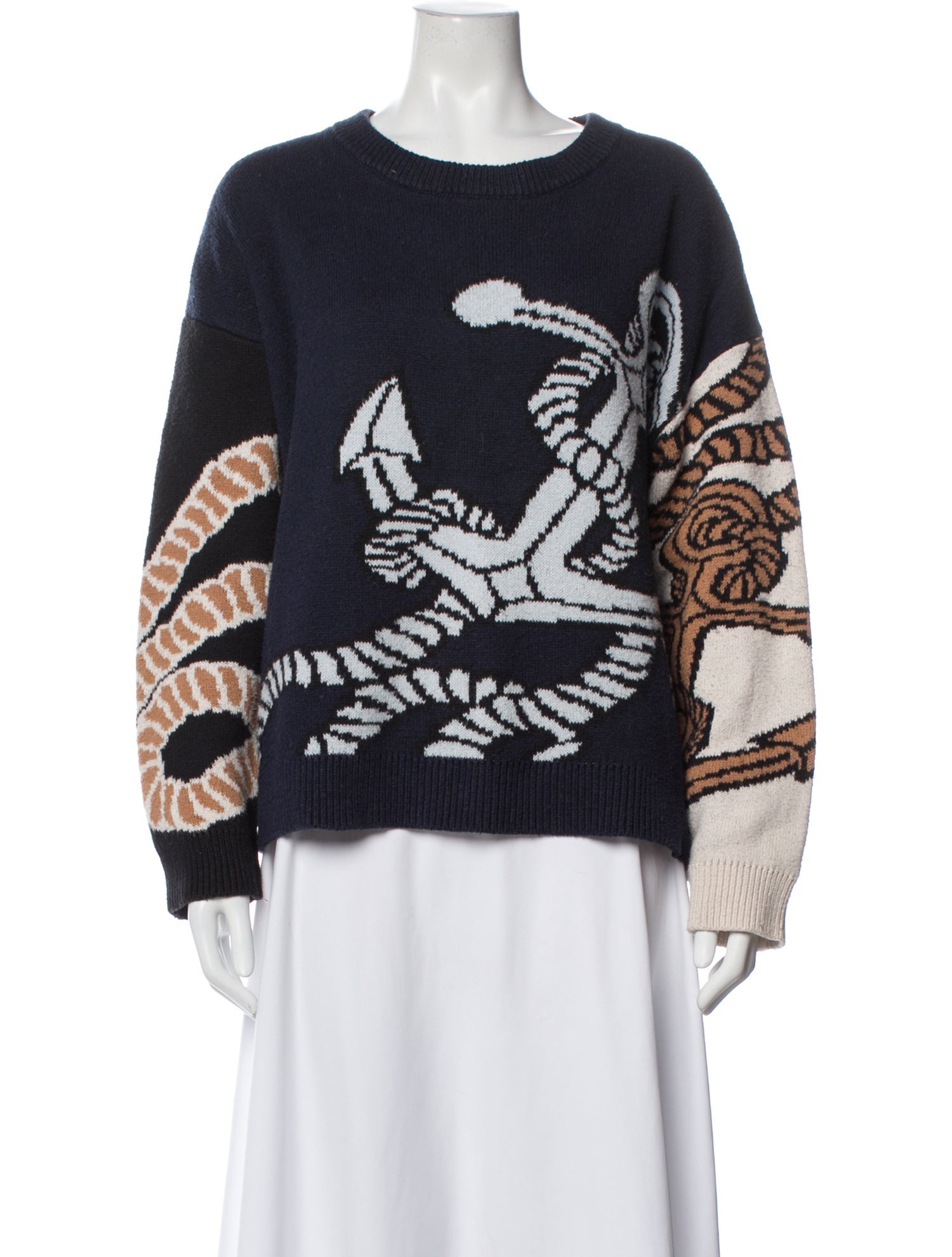 Munthe Printed Crew Neck Sweater