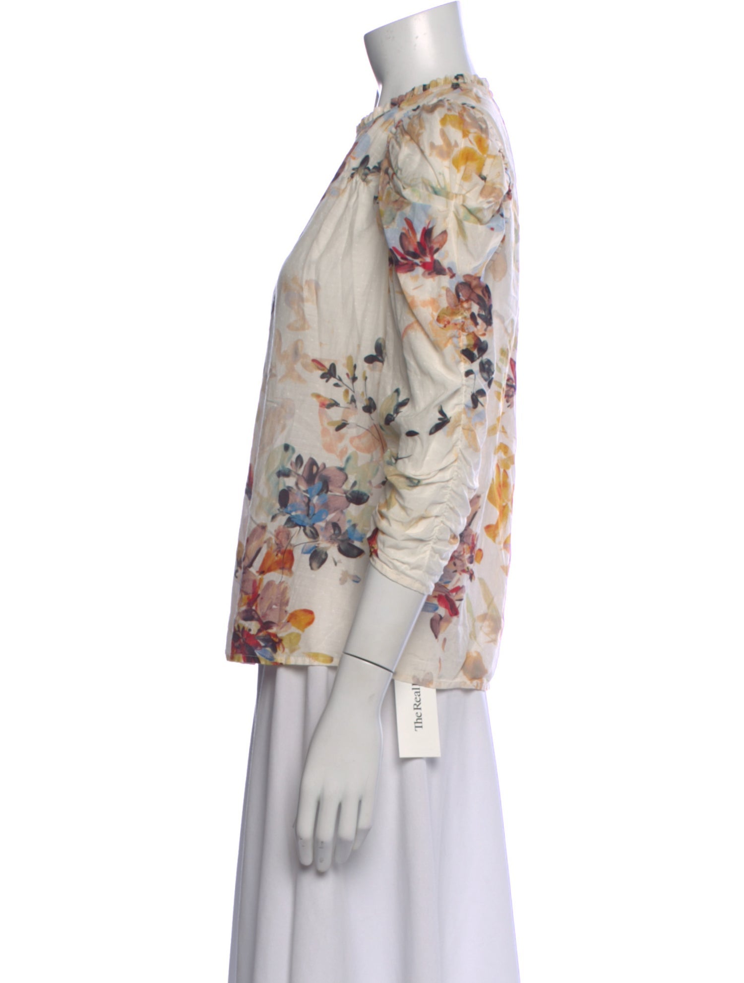 Munthe Floral Print Crew Neck Blouse