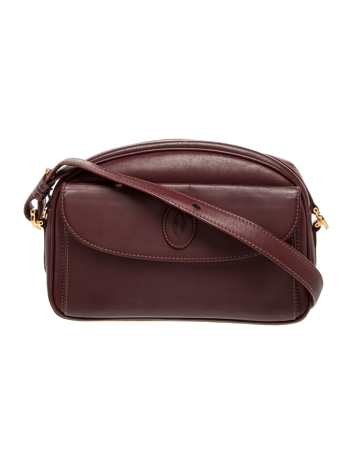 Must de Cartier Leather Crossbody Bag