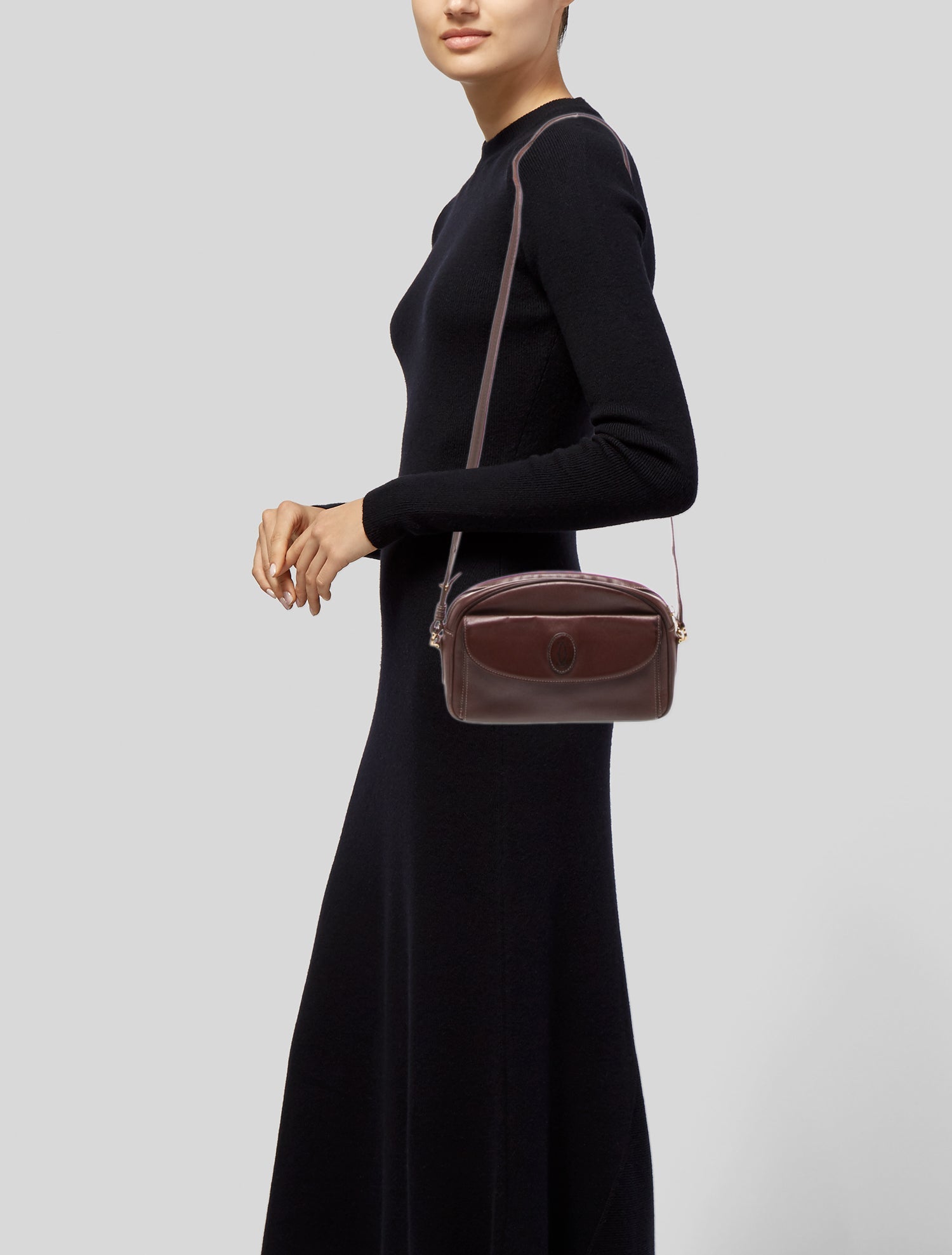 Must de Cartier Leather Shoulder Bag