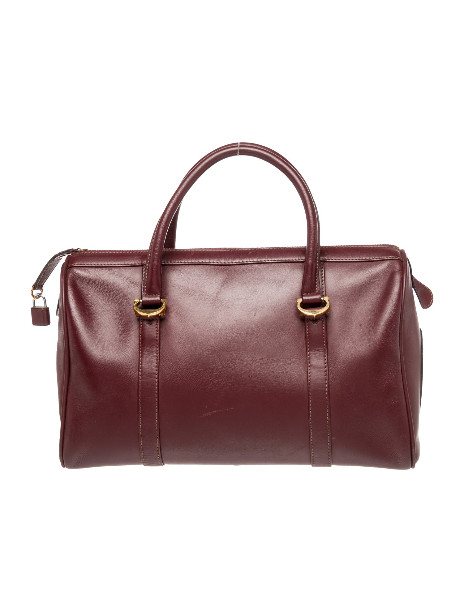 Must de Cartier Leather Top Handle Bag