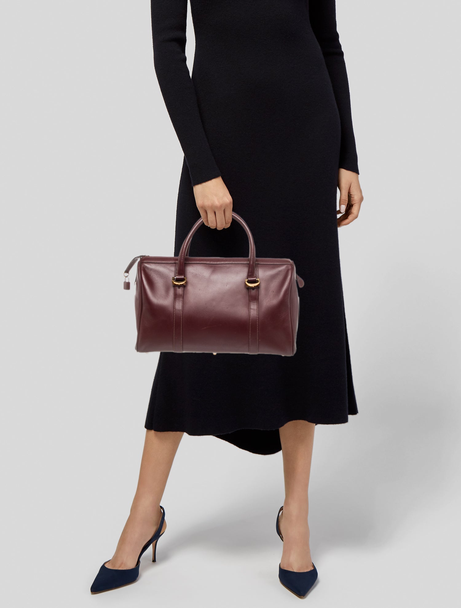 Must de Cartier Leather Top Handle Bag