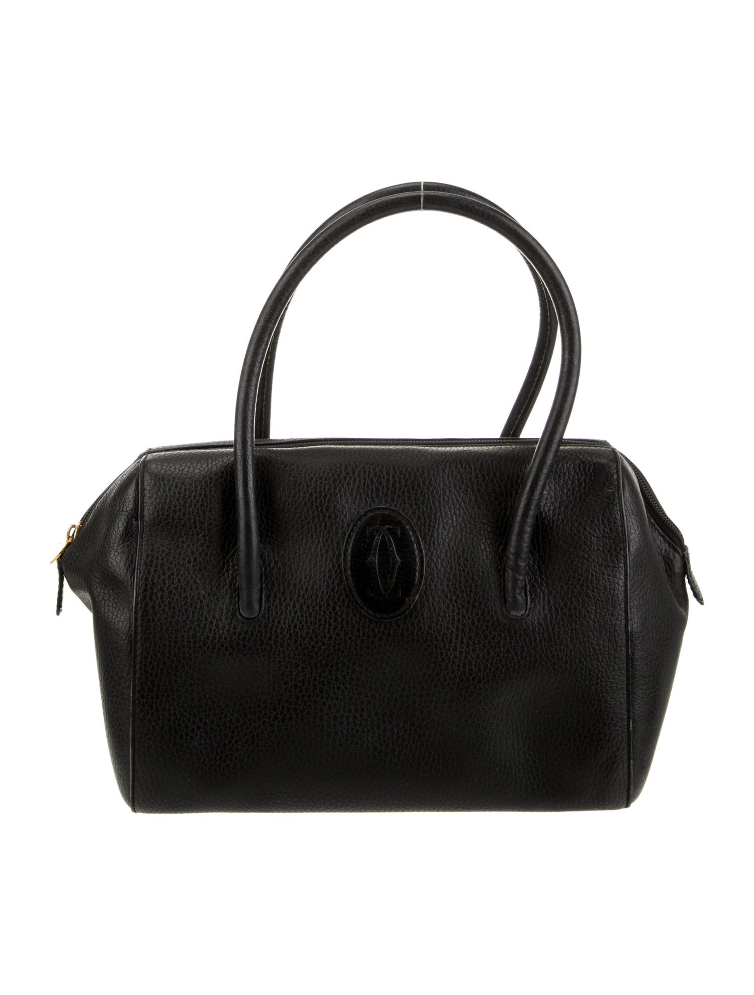 Must de Cartier Leather Top Handle Bag