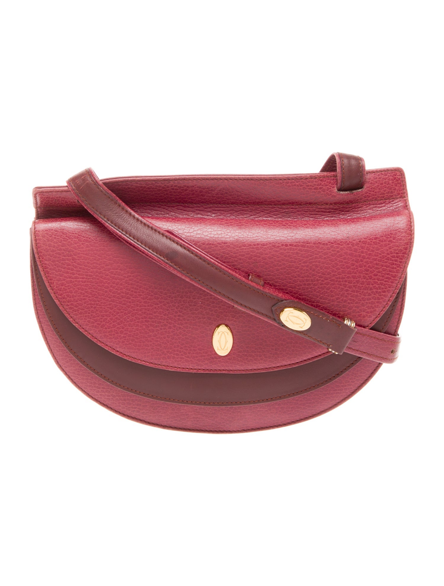 Must de Cartier Leather Crossbody Bag