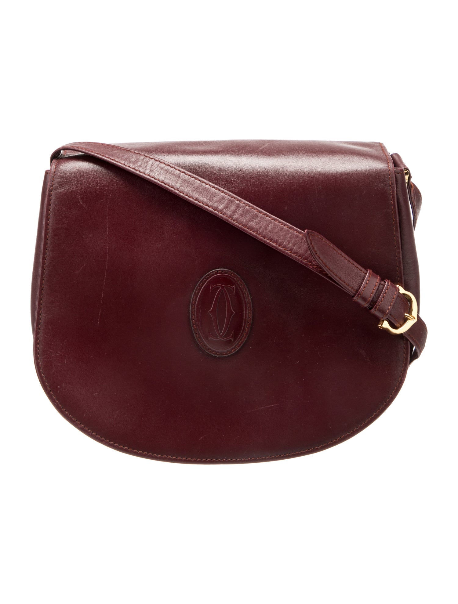Must de Cartier Leather Crossbody Bag
