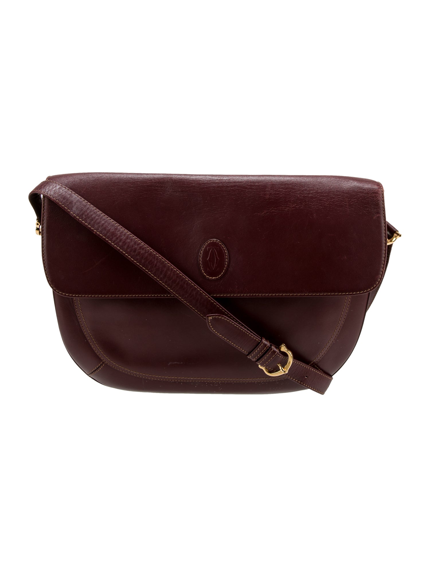 Must de Cartier Leather Shoulder Bag