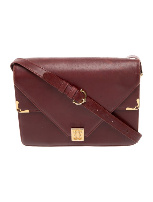 Must de Cartier Leather Messenger Bag