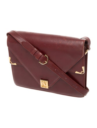 Must de Cartier Leather Messenger Bag