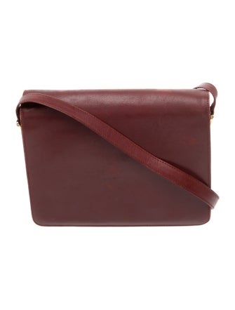 Must de Cartier Leather Messenger Bag