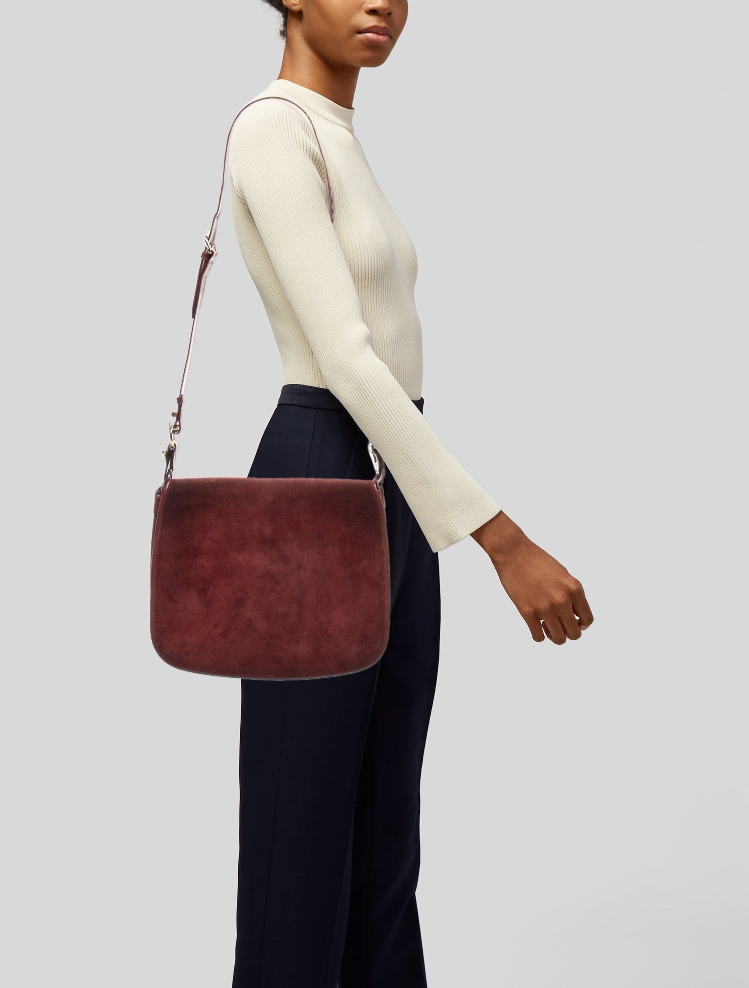 Must de Cartier Leather Crossbody Bag