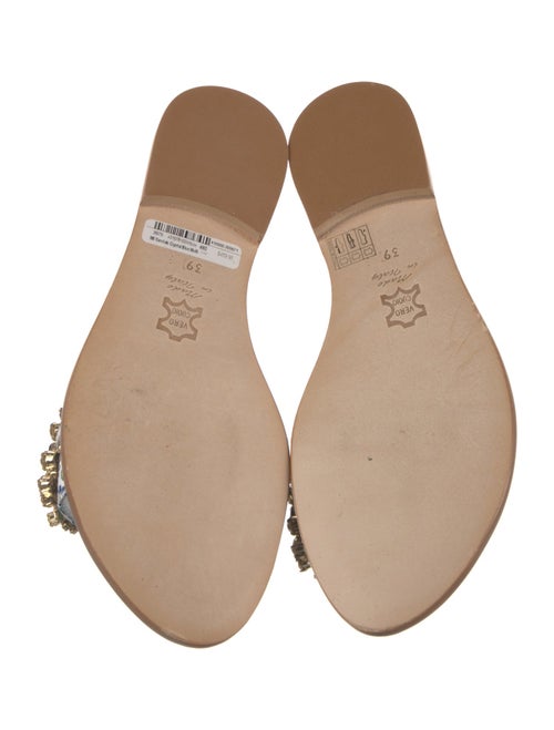 Musa Leather Floral Print Slides