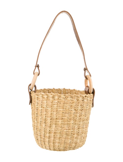 Muun Seau Straw Bucket Bag