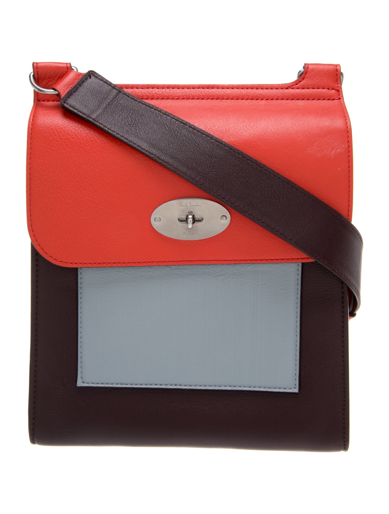Mulberry x Paul Smith Leather Crossbody Bag