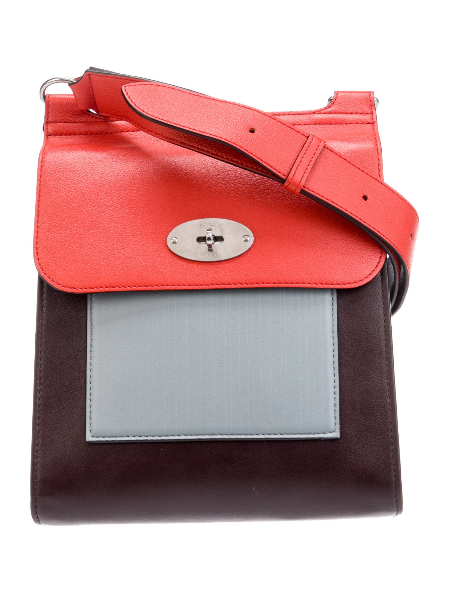 Mulberry x Paul Smith Leather Crossbody Bag