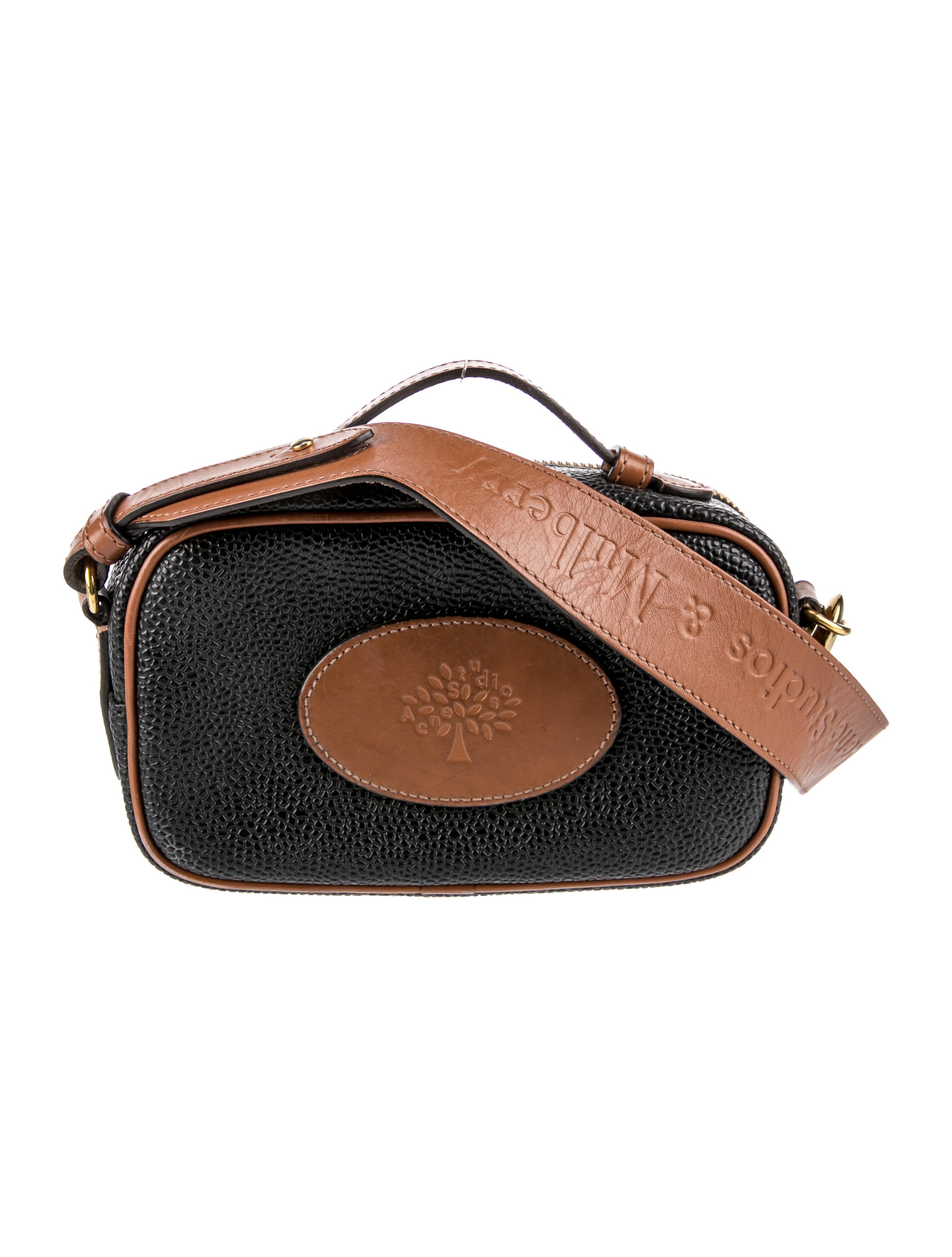 Mulberry x Acne Studios Leather Crossbody Bag - Black Crossbody