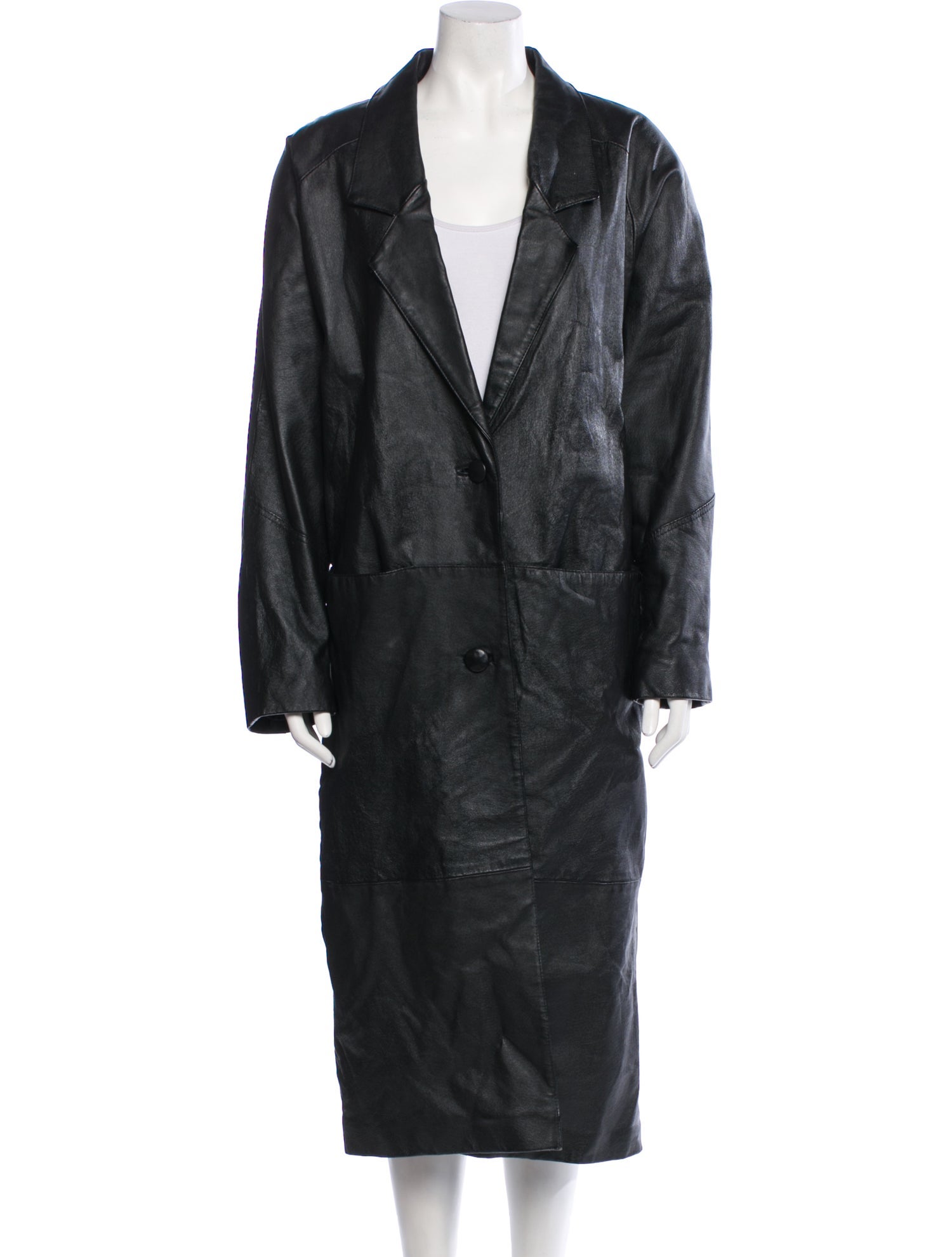 Marco Morani Leather Trench Coat