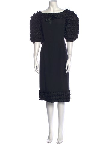 Monteverdi Couture Dresses Vintage Knee-Length Dress S