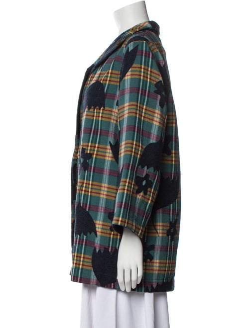 M. & Kyoko Plaid Print Jacket