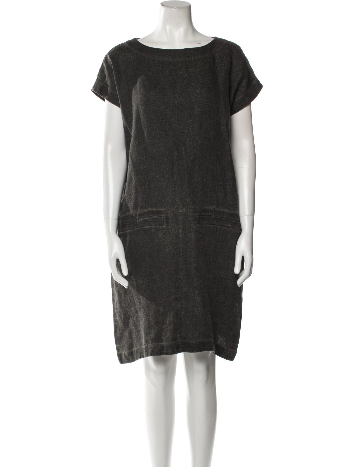 Marvielab Bateau Neckline Knee-Length Dress