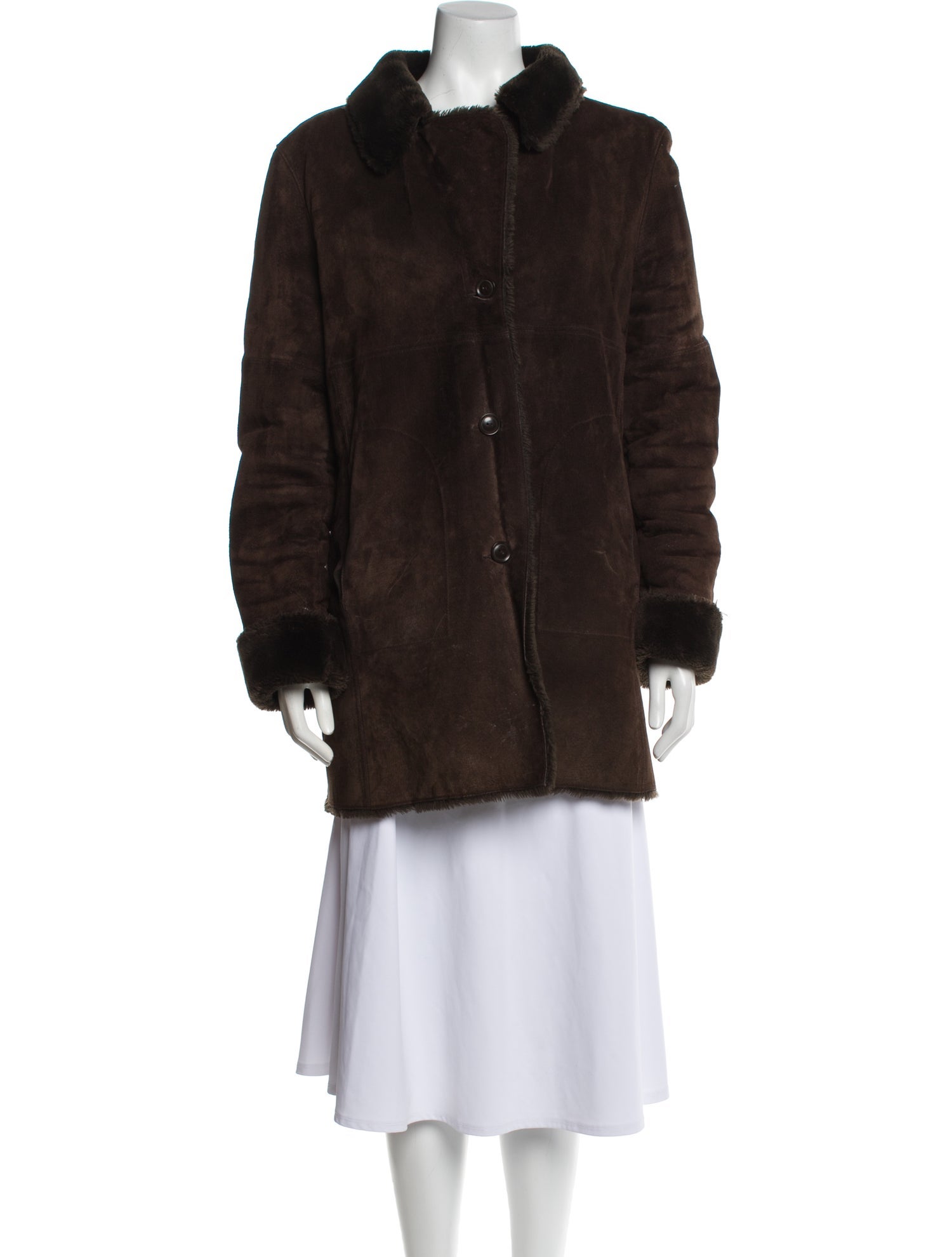 Marvin Richards Leather Faux Fur Coat