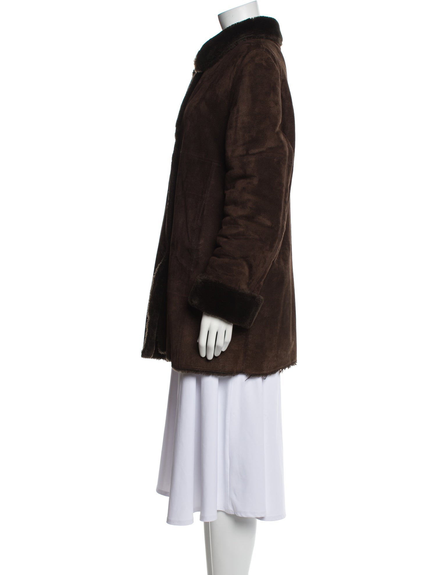 Marvin Richards Leather Faux Fur Coat