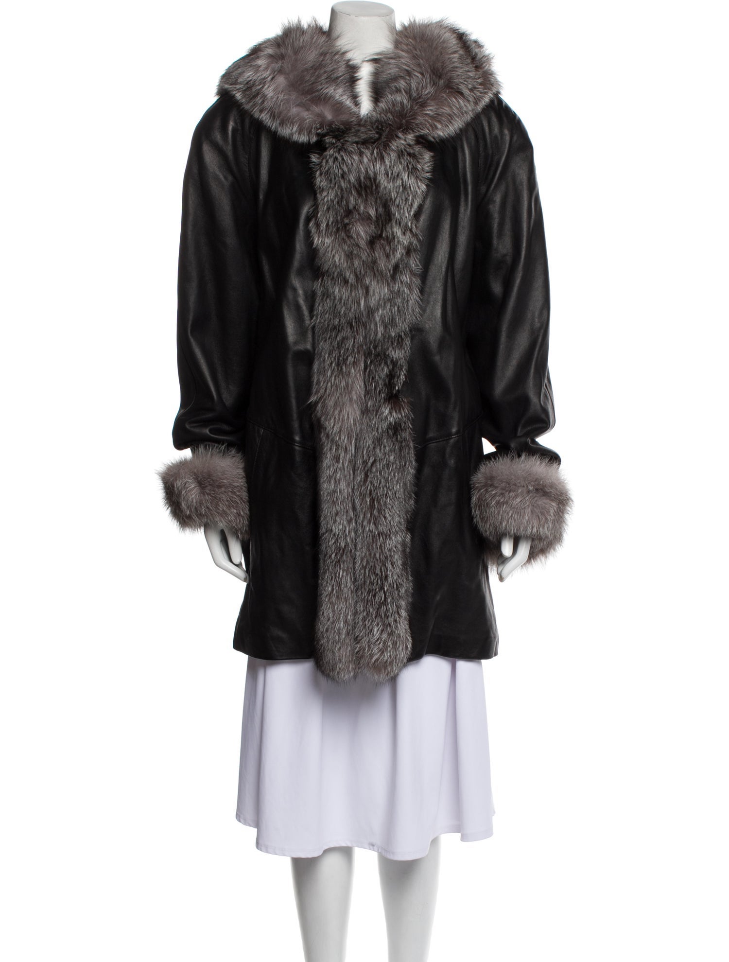 Marvin Richards Vintage Leather Fur Coat