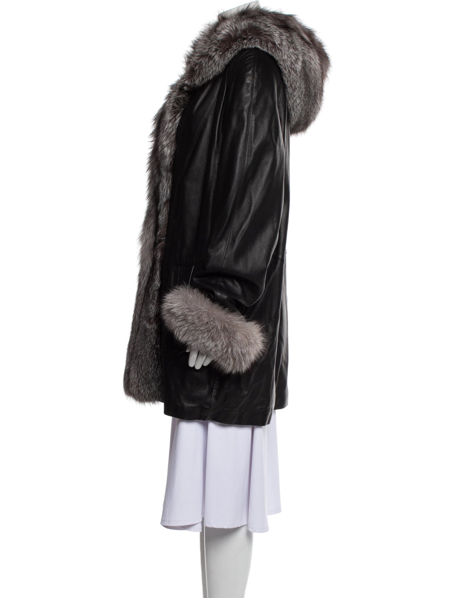 Marvin Richards Vintage Leather Fur Coat