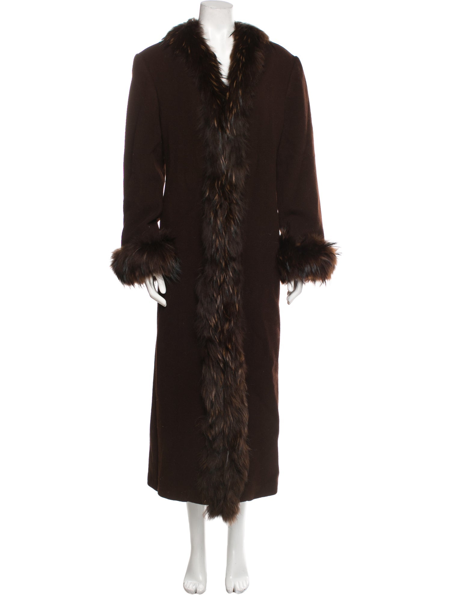 Marvin Richards Lambswool Faux Fur Coat