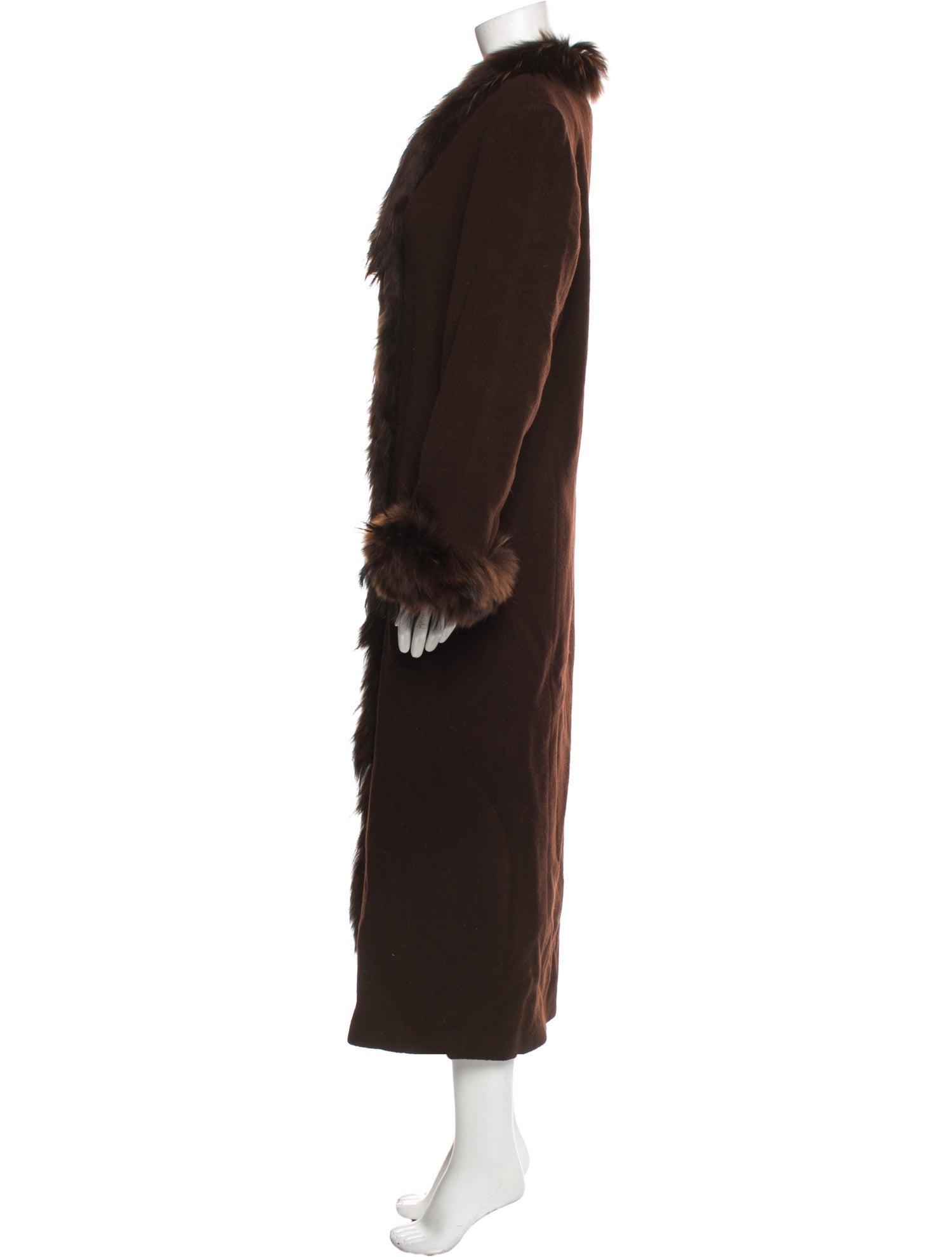 Marvin Richards Lambswool Faux Fur Coat