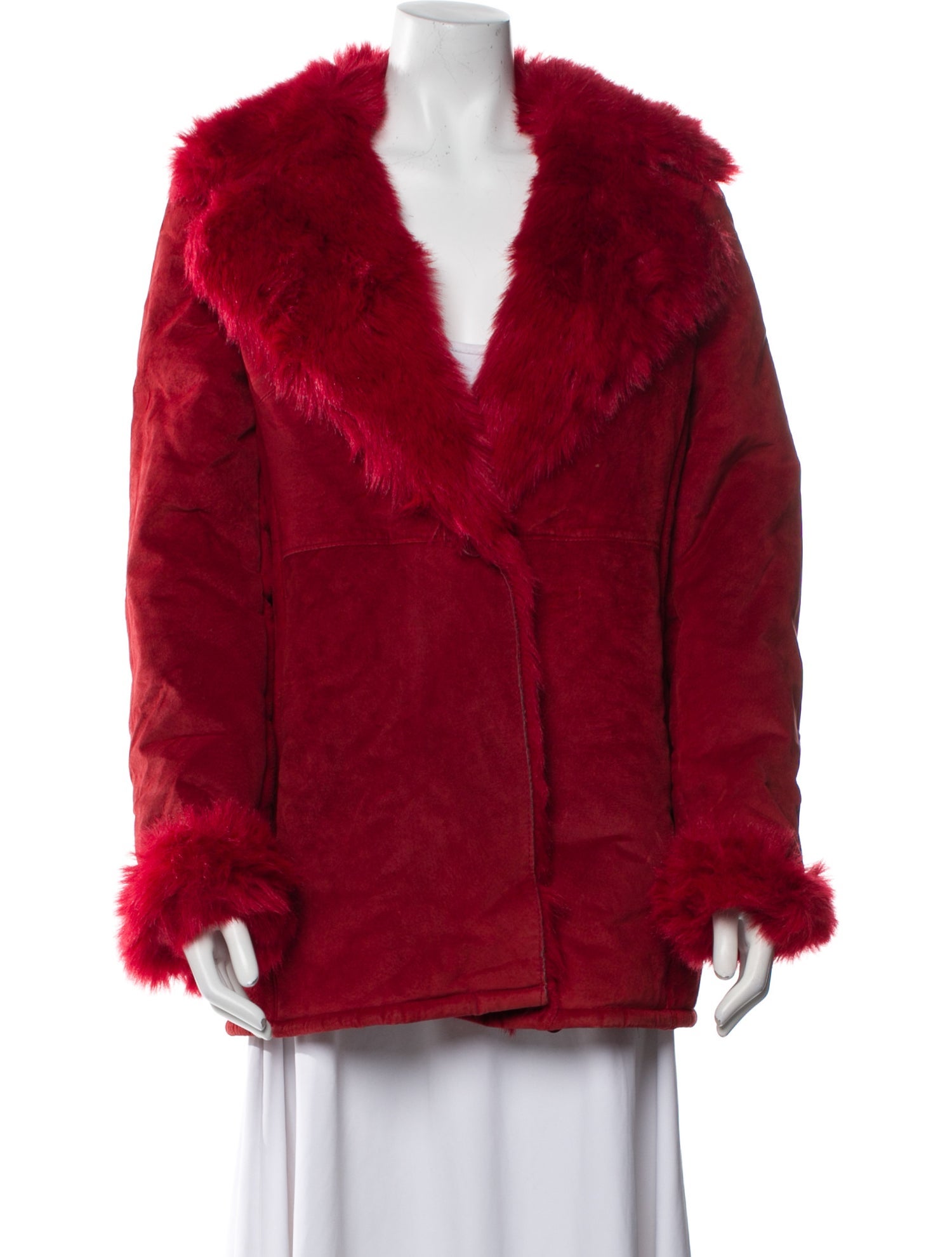 Marvin Richards Leather Faux Fur Coat