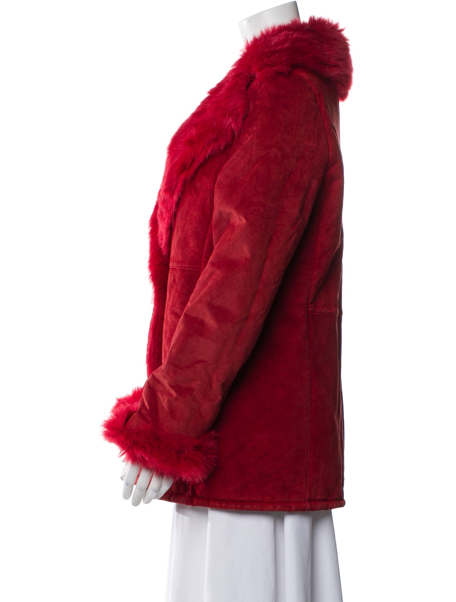 Marvin Richards Leather Faux Fur Coat