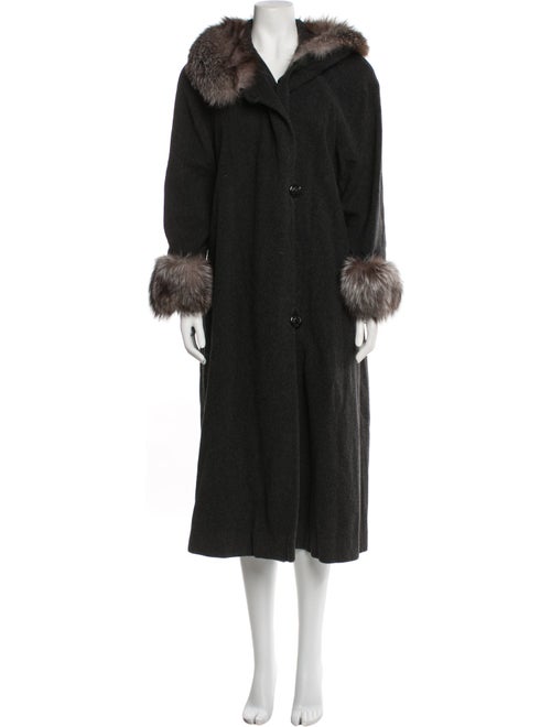 Marvin Richards Wool Faux Fur Coat