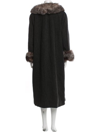Marvin Richards Wool Faux Fur Coat