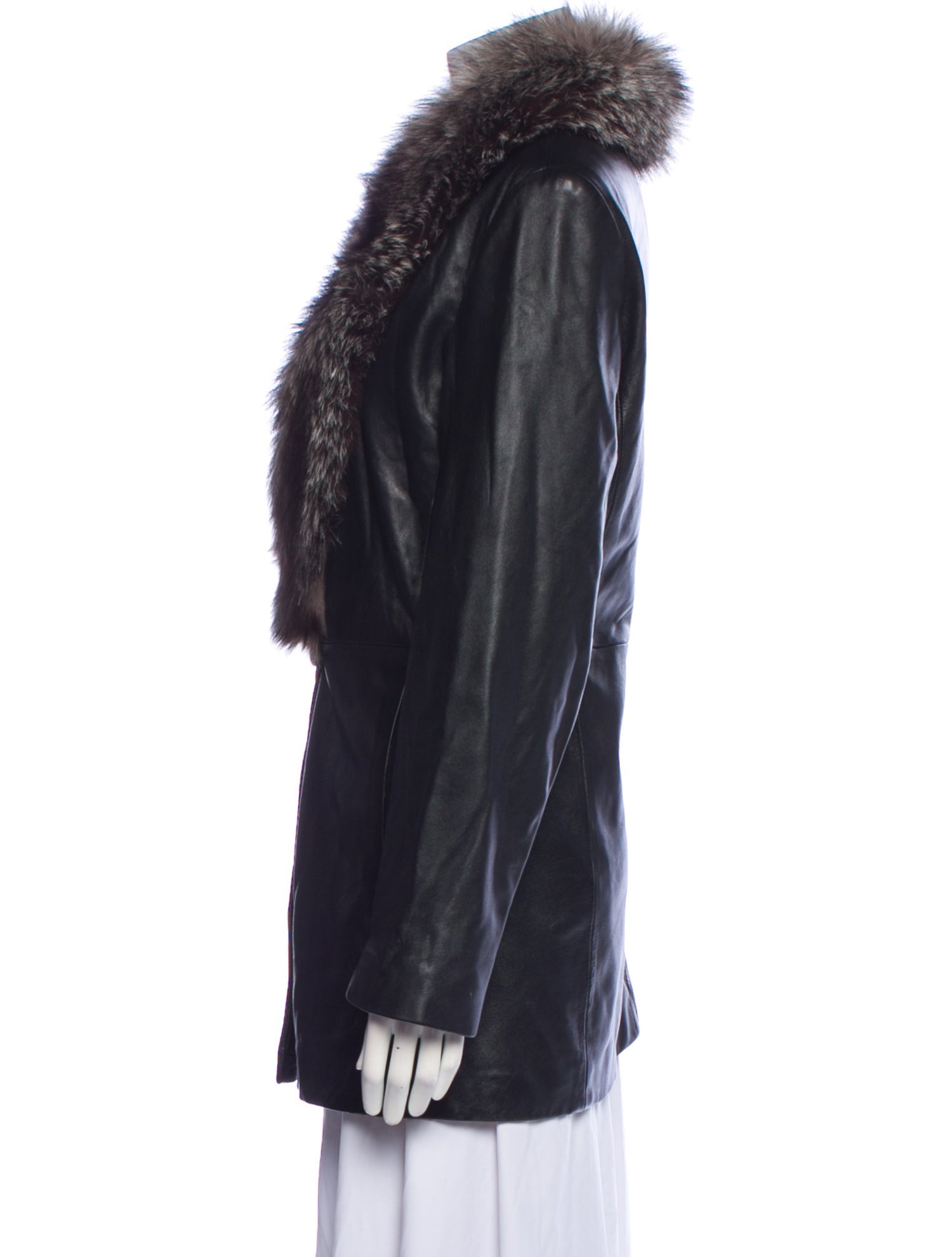 Marvin Richards Leather Fur Coat