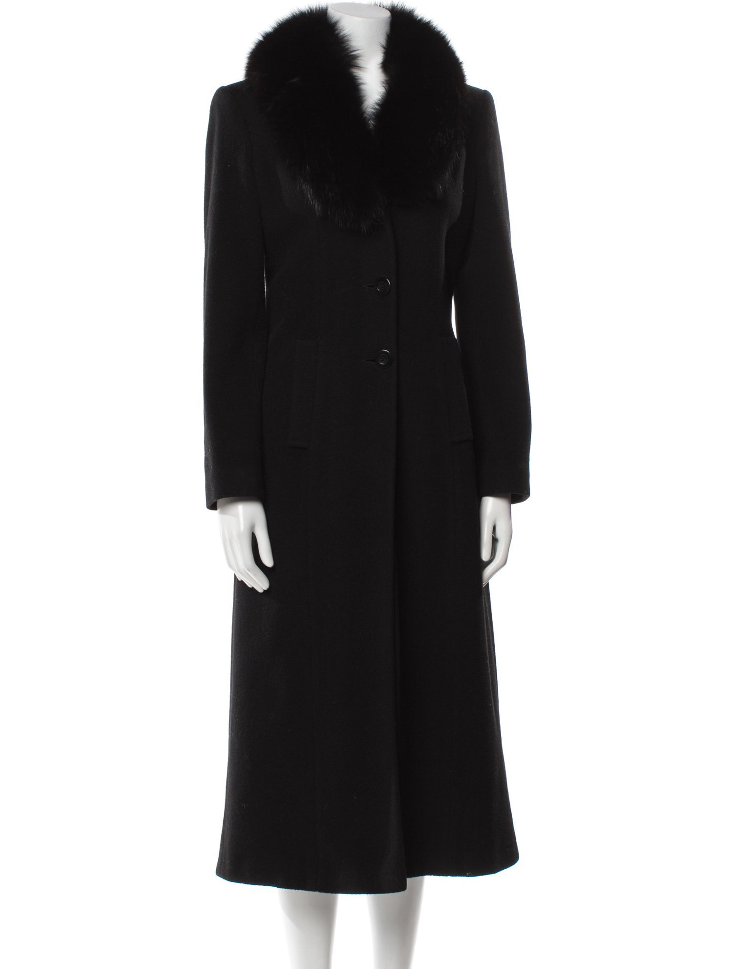 Marvin Richards Wool Faux Fur Coat