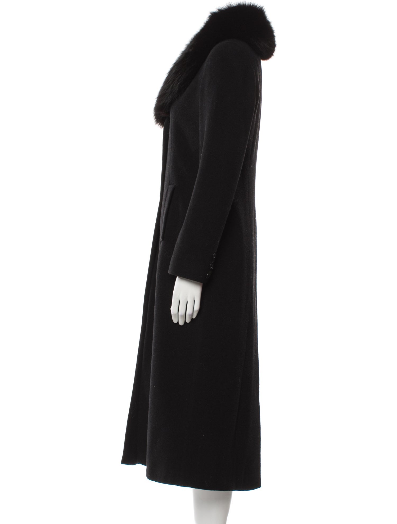 Marvin Richards Wool Faux Fur Coat