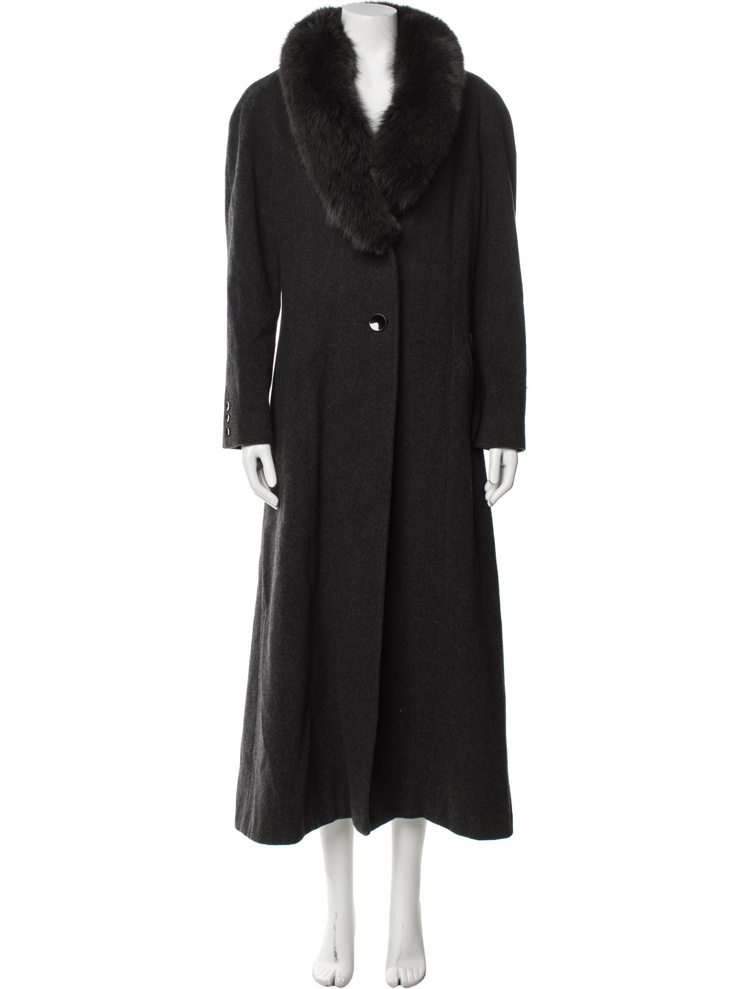 Marvin Richards Lambswool Faux Fur Coat