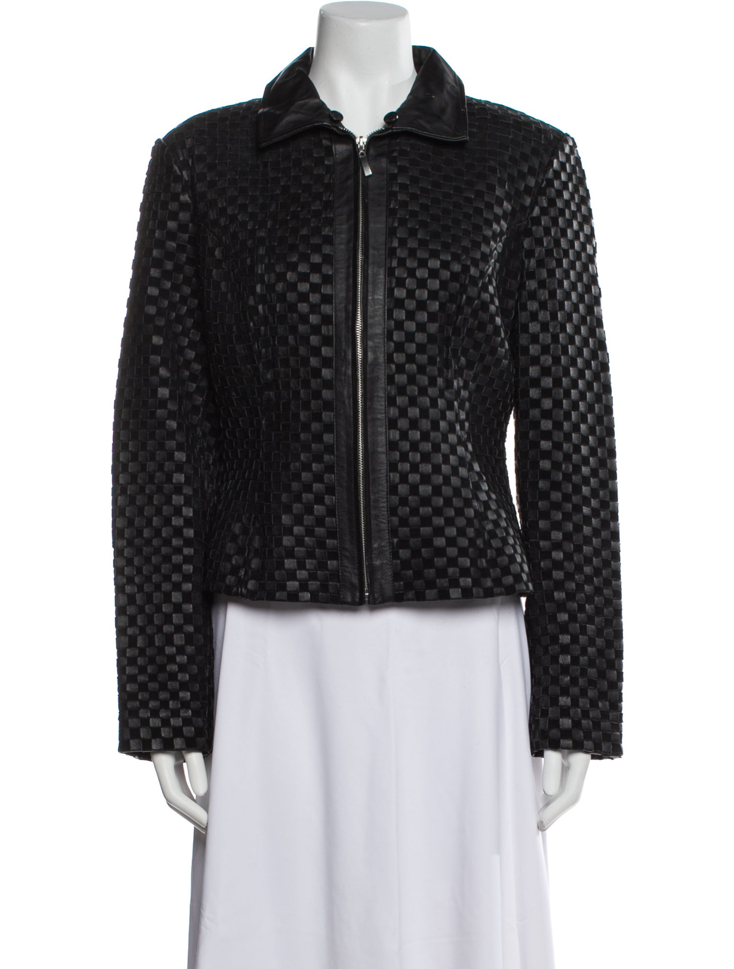 Marvin Richards Leather Printed Evening Jacket