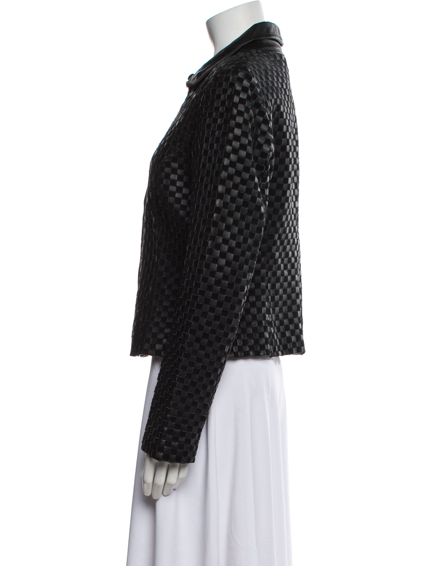 Marvin Richards Leather Printed Evening Jacket