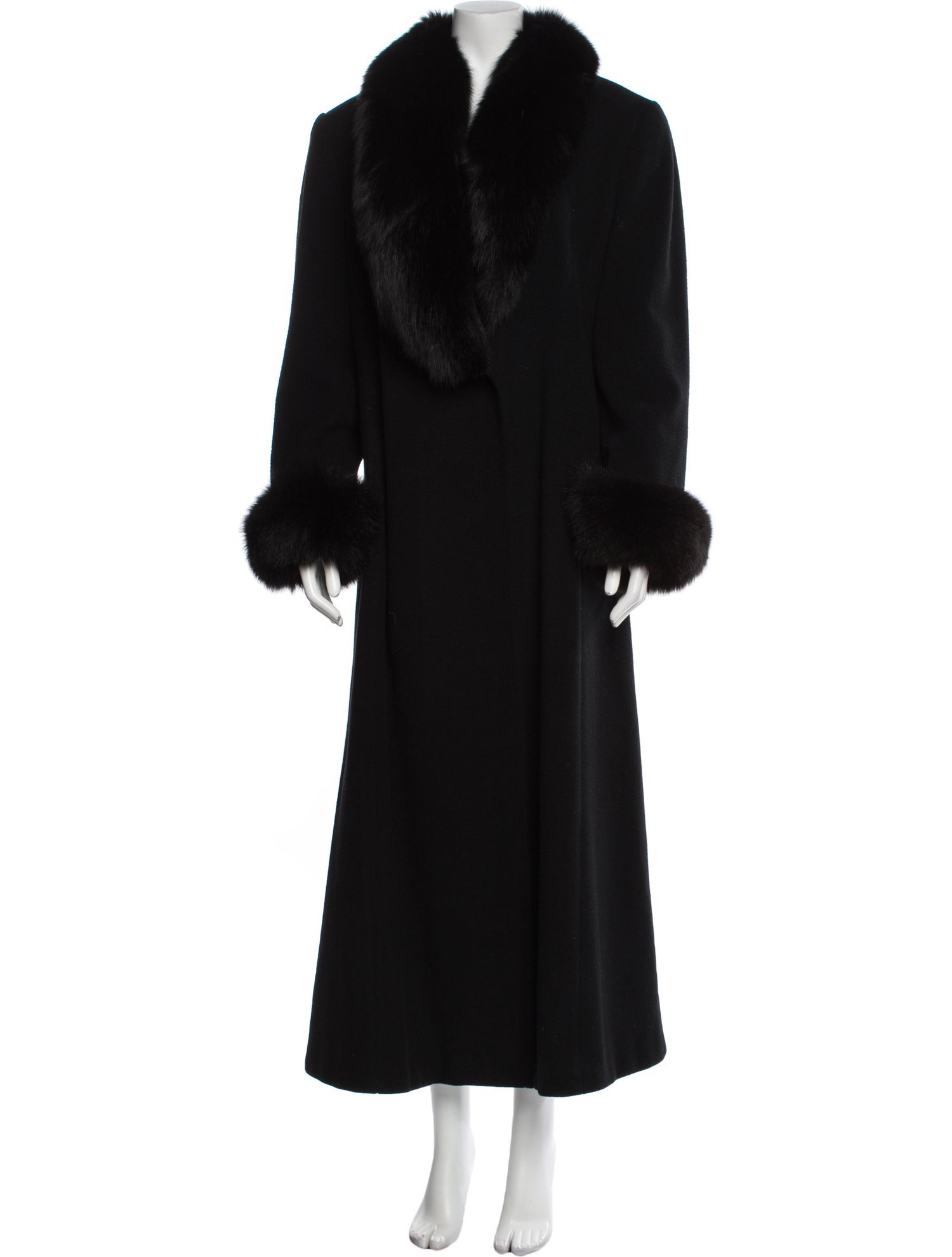 Marvin Richards Wool Faux Fur Coat