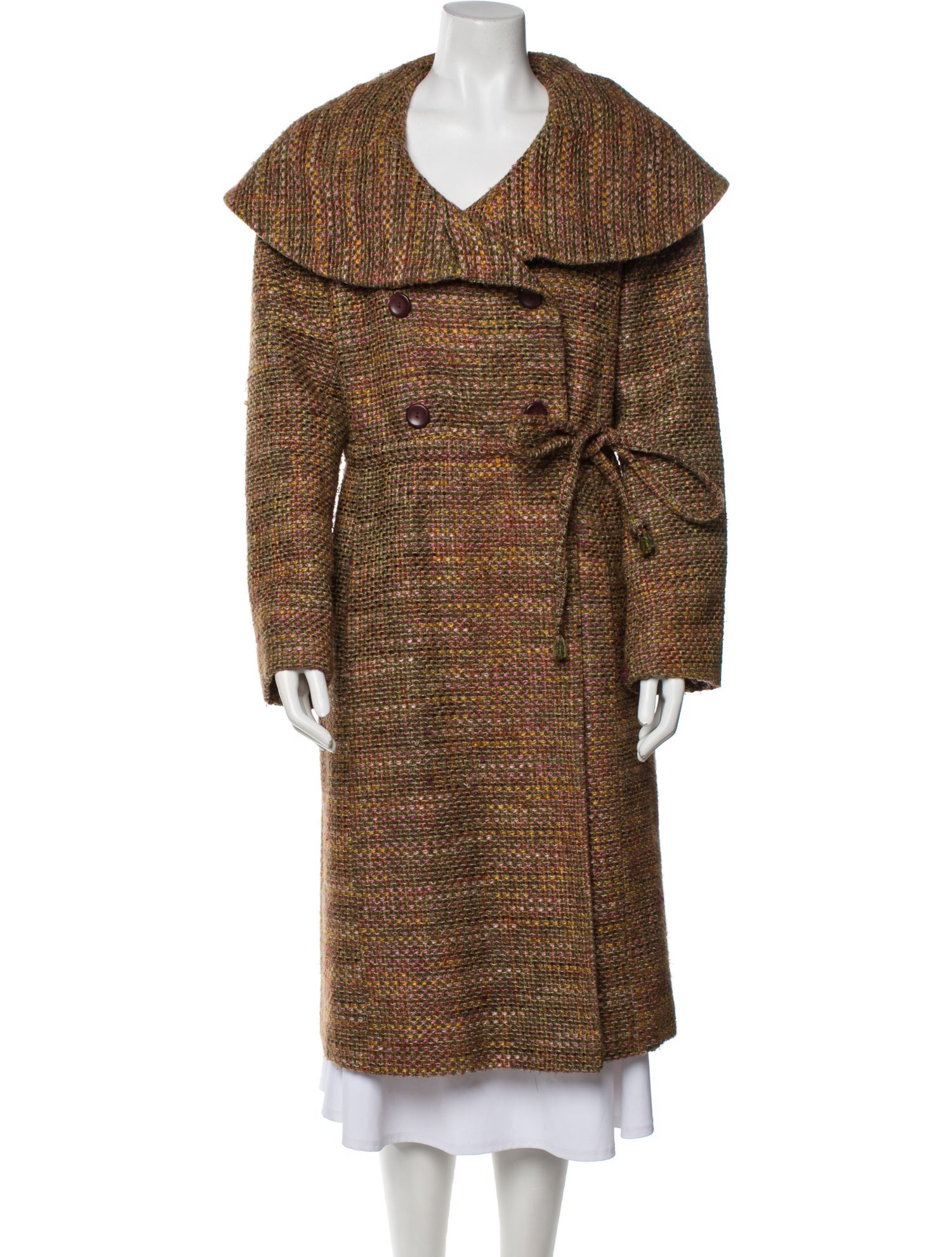 Marvin Richards Wool Tweed Pattern Coat