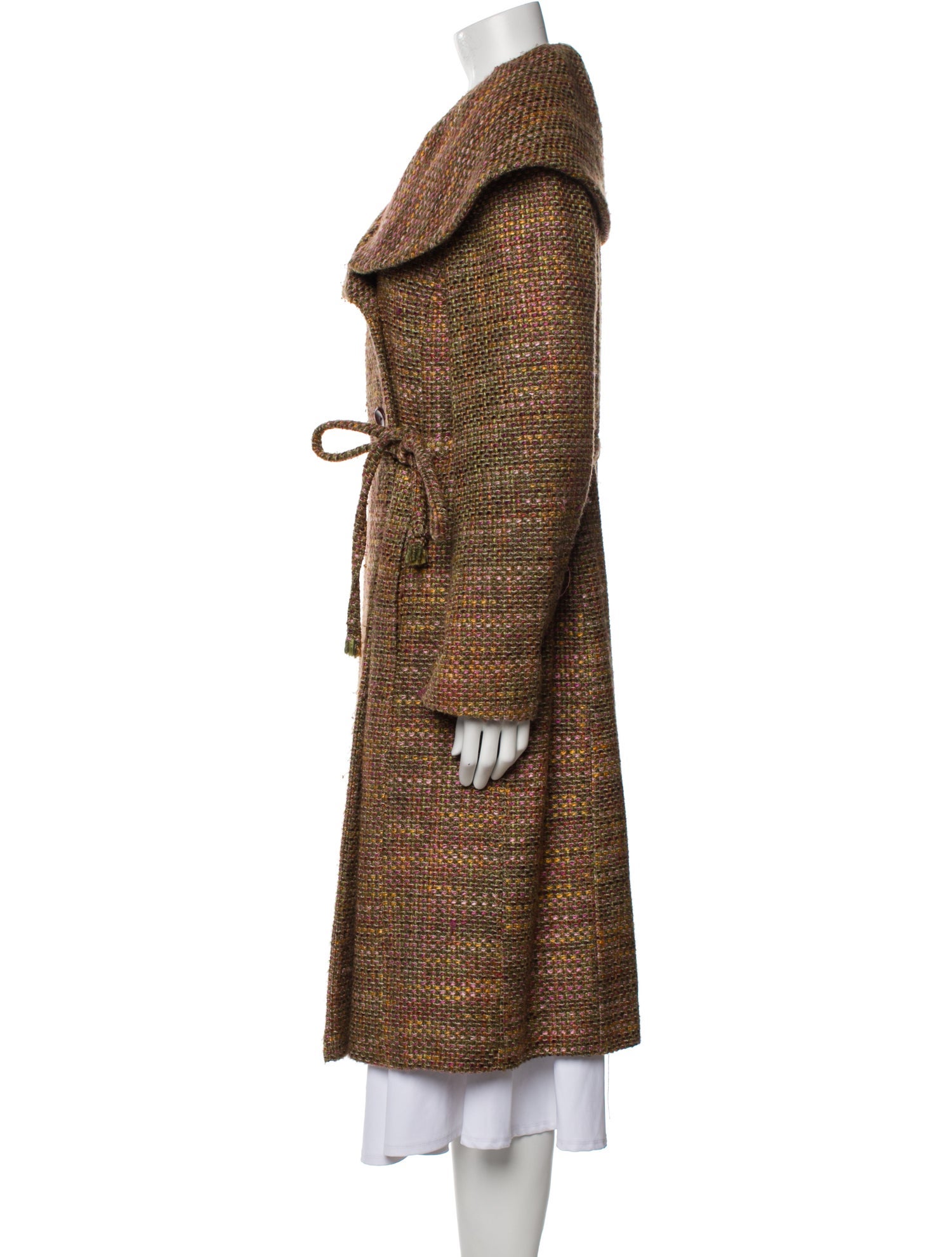 Marvin Richards Wool Tweed Pattern Coat
