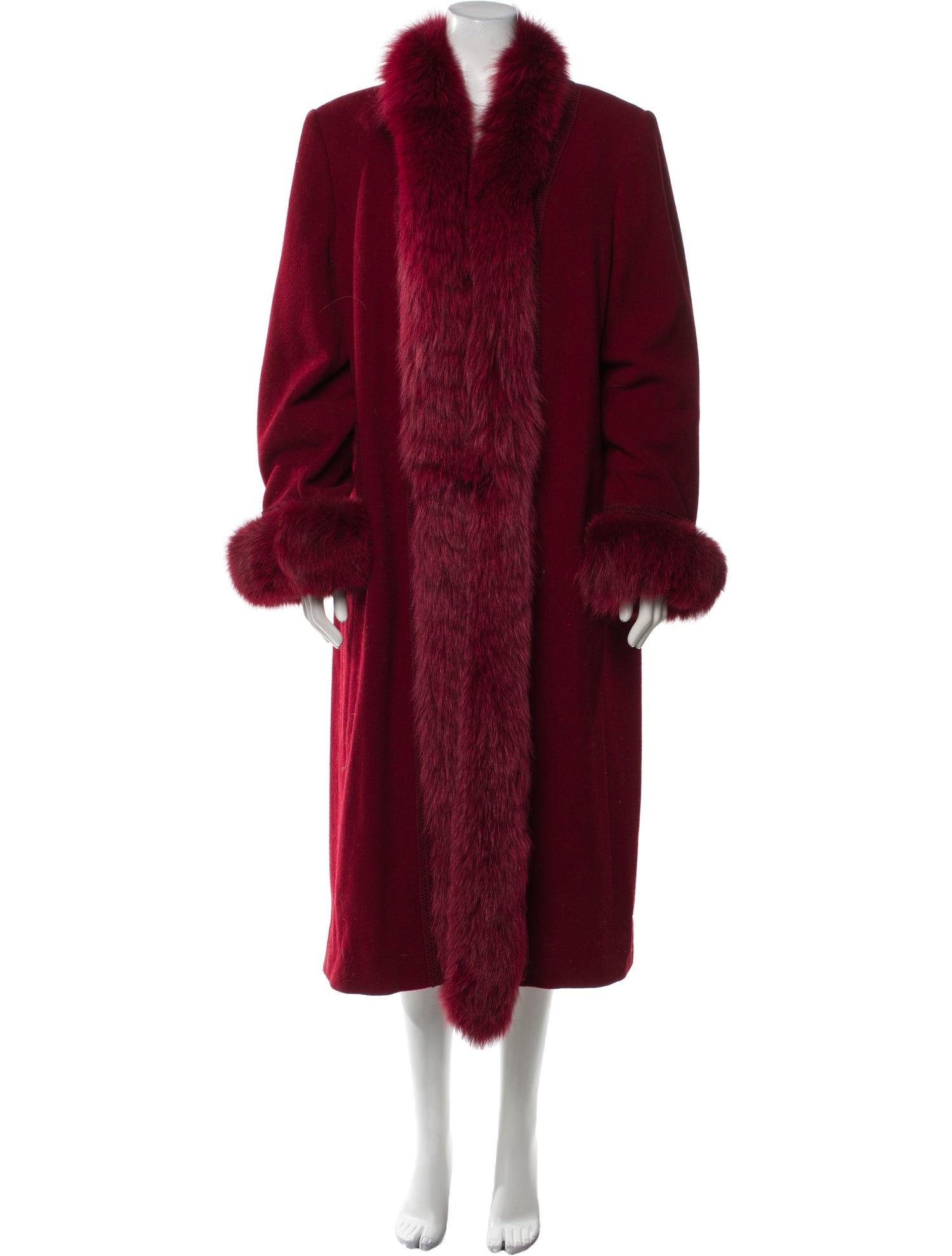 Marvin Richards Wool Faux Fur Coat