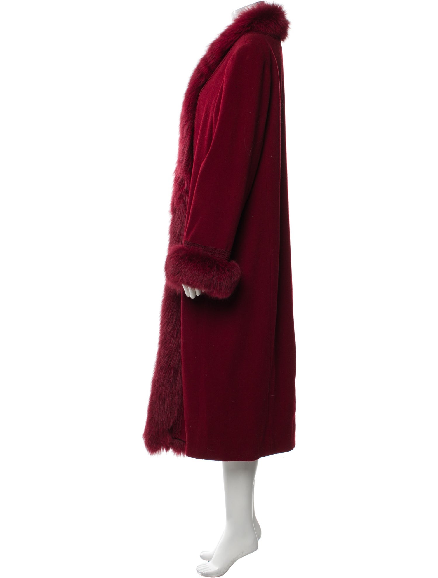 Marvin Richards Wool Faux Fur Coat